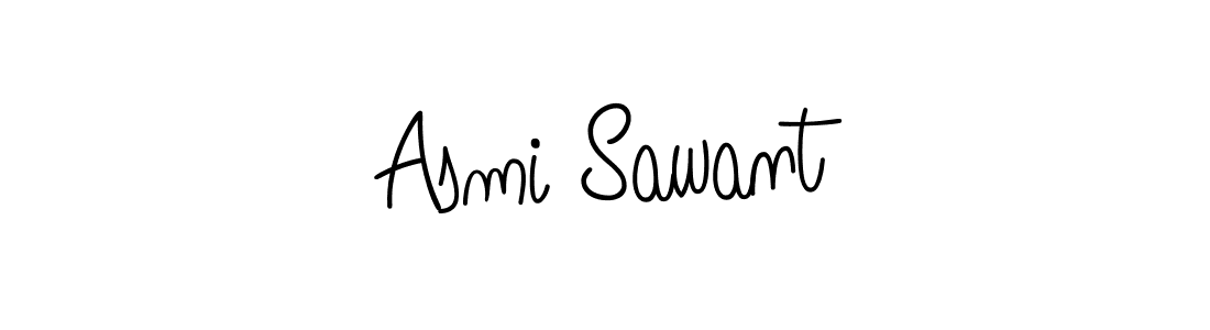 You should practise on your own different ways (Angelique-Rose-font-FFP) to write your name (Asmi Sawant) in signature. don't let someone else do it for you. Asmi Sawant signature style 5 images and pictures png