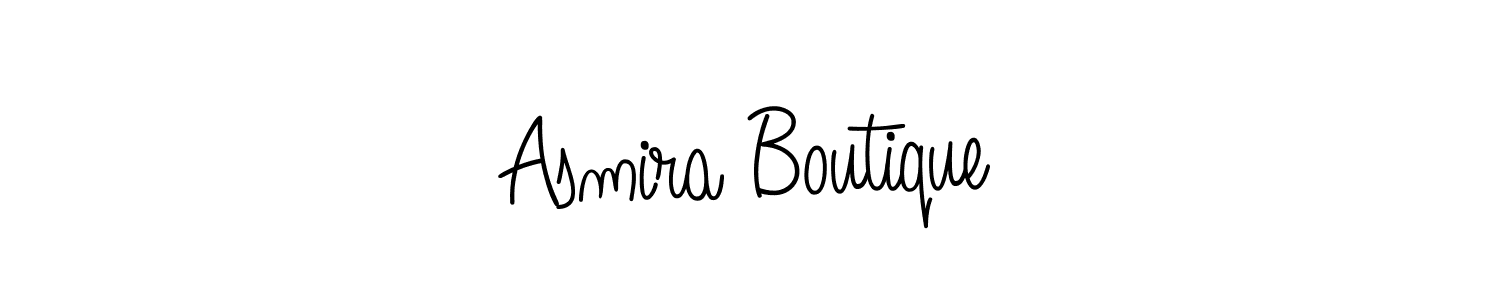 How to make Asmira Boutique signature? Angelique-Rose-font-FFP is a professional autograph style. Create handwritten signature for Asmira Boutique name. Asmira Boutique signature style 5 images and pictures png