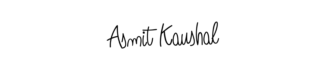 Also we have Asmit Kaushal name is the best signature style. Create professional handwritten signature collection using Angelique-Rose-font-FFP autograph style. Asmit Kaushal signature style 5 images and pictures png