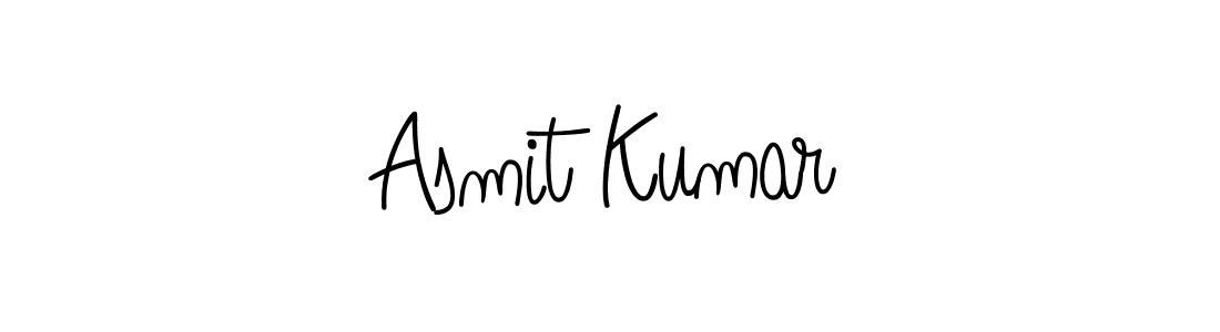 Make a beautiful signature design for name Asmit Kumar. With this signature (Angelique-Rose-font-FFP) style, you can create a handwritten signature for free. Asmit Kumar signature style 5 images and pictures png