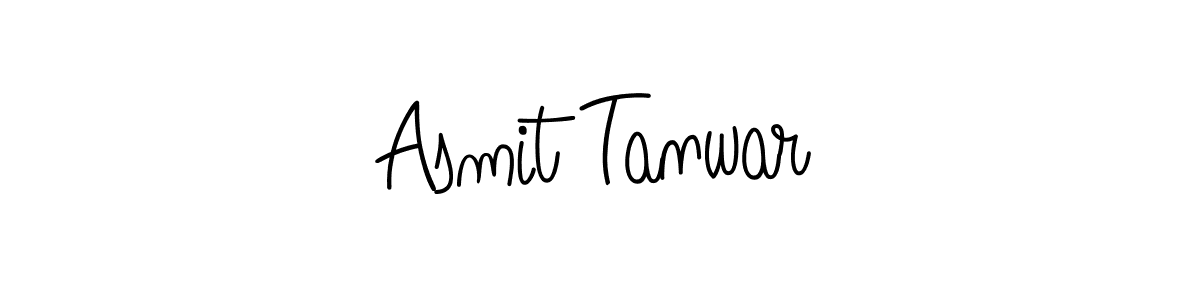 Asmit Tanwar stylish signature style. Best Handwritten Sign (Angelique-Rose-font-FFP) for my name. Handwritten Signature Collection Ideas for my name Asmit Tanwar. Asmit Tanwar signature style 5 images and pictures png