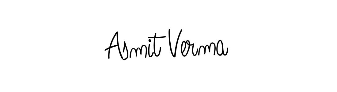 Design your own signature with our free online signature maker. With this signature software, you can create a handwritten (Angelique-Rose-font-FFP) signature for name Asmit Verma. Asmit Verma signature style 5 images and pictures png