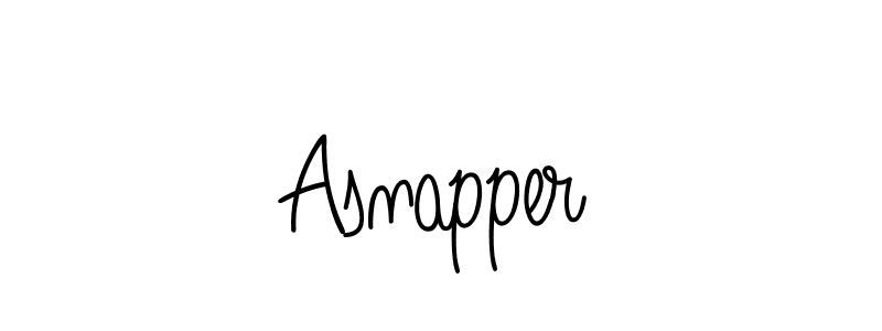 The best way (Angelique-Rose-font-FFP) to make a short signature is to pick only two or three words in your name. The name Asnapper include a total of six letters. For converting this name. Asnapper signature style 5 images and pictures png