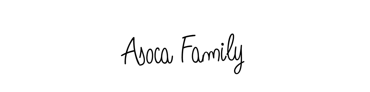 How to Draw Asoca Family signature style? Angelique-Rose-font-FFP is a latest design signature styles for name Asoca Family. Asoca Family signature style 5 images and pictures png