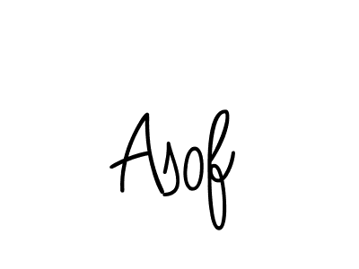 The best way (Angelique-Rose-font-FFP) to make a short signature is to pick only two or three words in your name. The name Asof include a total of six letters. For converting this name. Asof signature style 5 images and pictures png