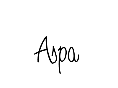 Aspa stylish signature style. Best Handwritten Sign (Angelique-Rose-font-FFP) for my name. Handwritten Signature Collection Ideas for my name Aspa. Aspa signature style 5 images and pictures png