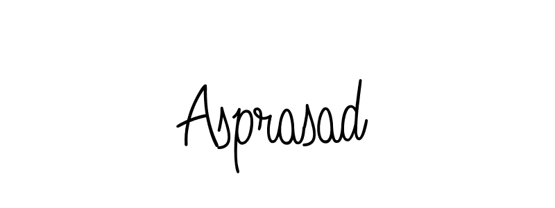 Design your own signature with our free online signature maker. With this signature software, you can create a handwritten (Angelique-Rose-font-FFP) signature for name Asprasad. Asprasad signature style 5 images and pictures png