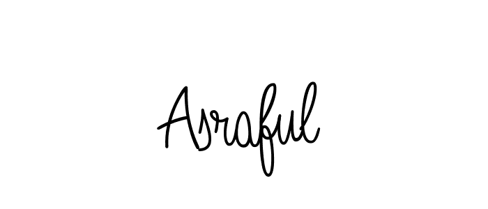 You should practise on your own different ways (Angelique-Rose-font-FFP) to write your name (Asraful) in signature. don't let someone else do it for you. Asraful signature style 5 images and pictures png