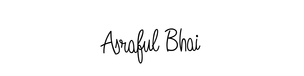 Make a beautiful signature design for name Asraful Bhai. With this signature (Angelique-Rose-font-FFP) style, you can create a handwritten signature for free. Asraful Bhai signature style 5 images and pictures png