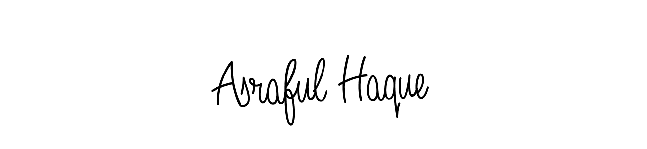 Design your own signature with our free online signature maker. With this signature software, you can create a handwritten (Angelique-Rose-font-FFP) signature for name Asraful Haque. Asraful Haque signature style 5 images and pictures png