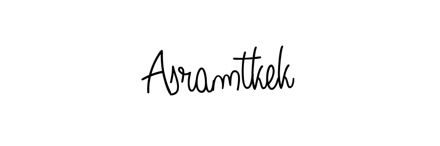 How to make Asramtkek signature? Angelique-Rose-font-FFP is a professional autograph style. Create handwritten signature for Asramtkek name. Asramtkek signature style 5 images and pictures png