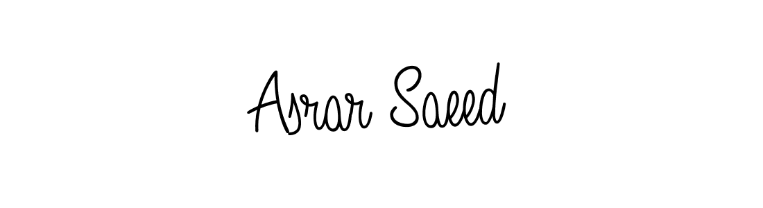 How to make Asrar Saeed signature? Angelique-Rose-font-FFP is a professional autograph style. Create handwritten signature for Asrar Saeed name. Asrar Saeed signature style 5 images and pictures png