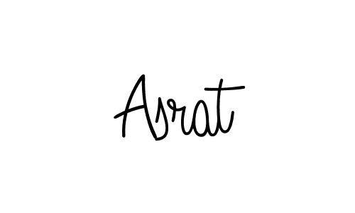Make a beautiful signature design for name Asrat. With this signature (Angelique-Rose-font-FFP) style, you can create a handwritten signature for free. Asrat signature style 5 images and pictures png