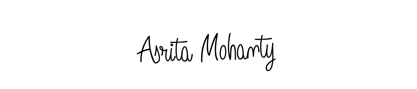 Angelique-Rose-font-FFP is a professional signature style that is perfect for those who want to add a touch of class to their signature. It is also a great choice for those who want to make their signature more unique. Get Asrita Mohanty name to fancy signature for free. Asrita Mohanty signature style 5 images and pictures png