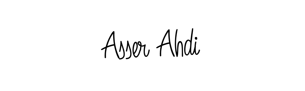 Create a beautiful signature design for name Asser Ahdi. With this signature (Angelique-Rose-font-FFP) fonts, you can make a handwritten signature for free. Asser Ahdi signature style 5 images and pictures png