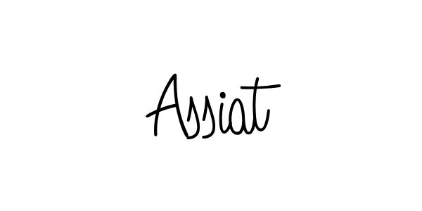 The best way (Angelique-Rose-font-FFP) to make a short signature is to pick only two or three words in your name. The name Assiat include a total of six letters. For converting this name. Assiat signature style 5 images and pictures png