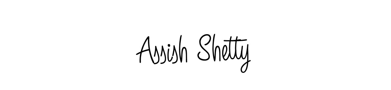 You should practise on your own different ways (Angelique-Rose-font-FFP) to write your name (Assish Shetty) in signature. don't let someone else do it for you. Assish Shetty signature style 5 images and pictures png