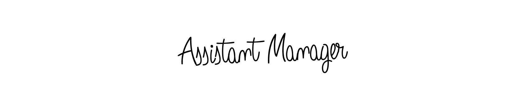 Once you've used our free online signature maker to create your best signature Angelique-Rose-font-FFP style, it's time to enjoy all of the benefits that Assistant Manager name signing documents. Assistant Manager signature style 5 images and pictures png
