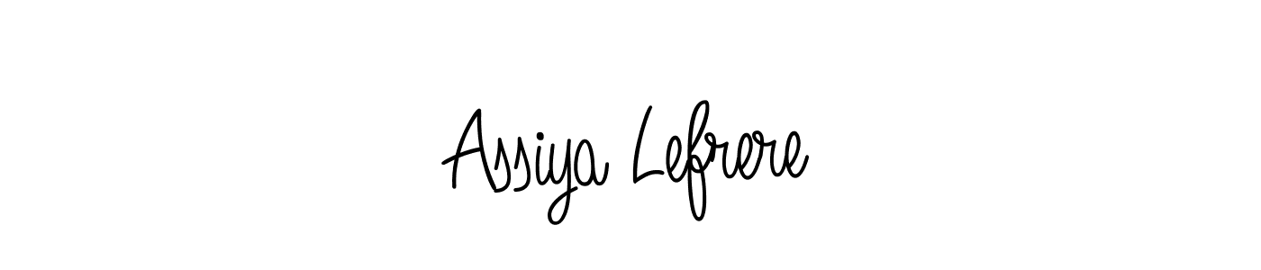 Once you've used our free online signature maker to create your best signature Angelique-Rose-font-FFP style, it's time to enjoy all of the benefits that Assiya Lefrere name signing documents. Assiya Lefrere signature style 5 images and pictures png