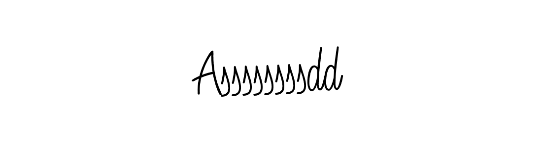 How to make Assssssssdd name signature. Use Angelique-Rose-font-FFP style for creating short signs online. This is the latest handwritten sign. Assssssssdd signature style 5 images and pictures png