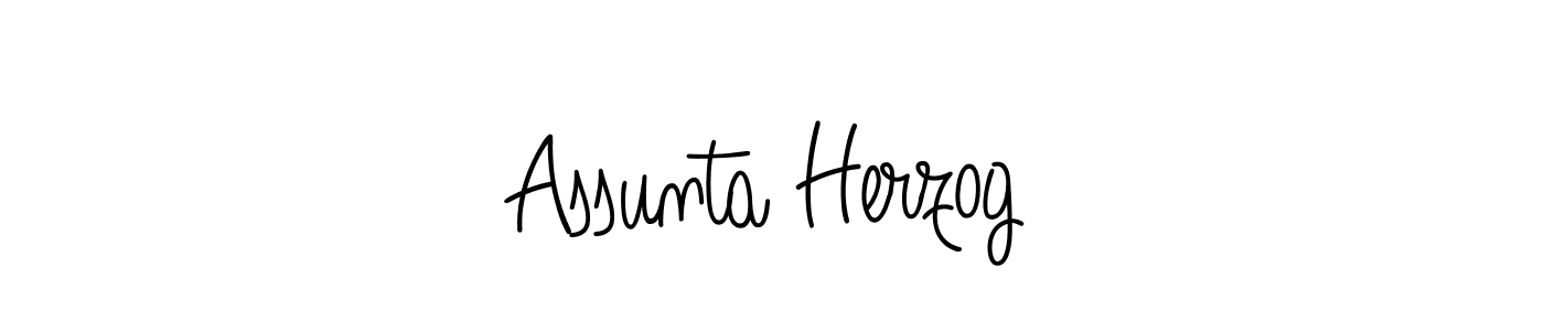 How to Draw Assunta Herzog signature style? Angelique-Rose-font-FFP is a latest design signature styles for name Assunta Herzog. Assunta Herzog signature style 5 images and pictures png