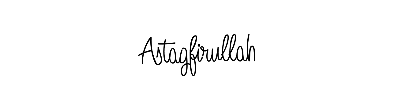 How to make Astagfirullah name signature. Use Angelique-Rose-font-FFP style for creating short signs online. This is the latest handwritten sign. Astagfirullah signature style 5 images and pictures png