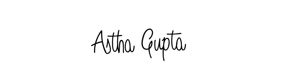 Use a signature maker to create a handwritten signature online. With this signature software, you can design (Angelique-Rose-font-FFP) your own signature for name Astha Gupta. Astha Gupta signature style 5 images and pictures png