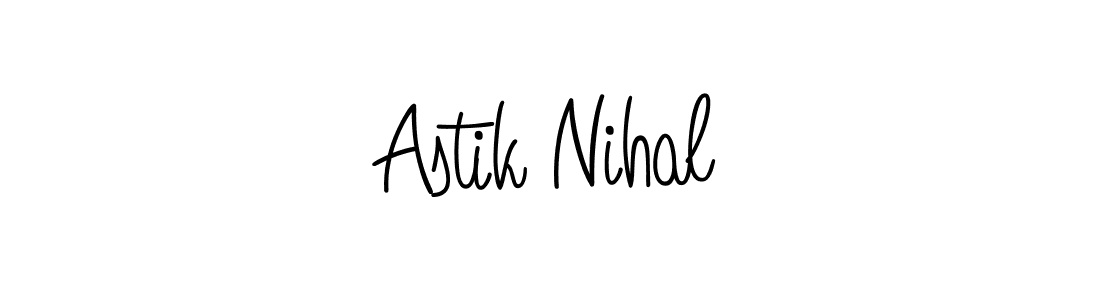 Once you've used our free online signature maker to create your best signature Angelique-Rose-font-FFP style, it's time to enjoy all of the benefits that Astik Nihal name signing documents. Astik Nihal signature style 5 images and pictures png