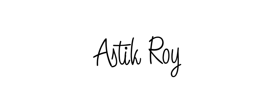 Use a signature maker to create a handwritten signature online. With this signature software, you can design (Angelique-Rose-font-FFP) your own signature for name Astik Roy. Astik Roy signature style 5 images and pictures png