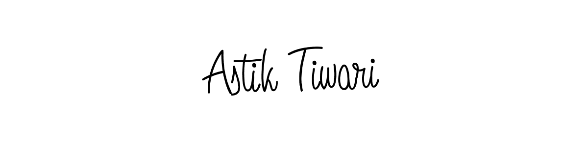 Design your own signature with our free online signature maker. With this signature software, you can create a handwritten (Angelique-Rose-font-FFP) signature for name Astik Tiwari. Astik Tiwari signature style 5 images and pictures png