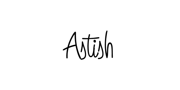 Use a signature maker to create a handwritten signature online. With this signature software, you can design (Angelique-Rose-font-FFP) your own signature for name Astish. Astish signature style 5 images and pictures png