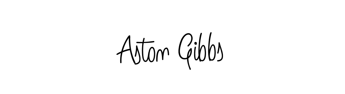 Use a signature maker to create a handwritten signature online. With this signature software, you can design (Angelique-Rose-font-FFP) your own signature for name Aston Gibbs. Aston Gibbs signature style 5 images and pictures png