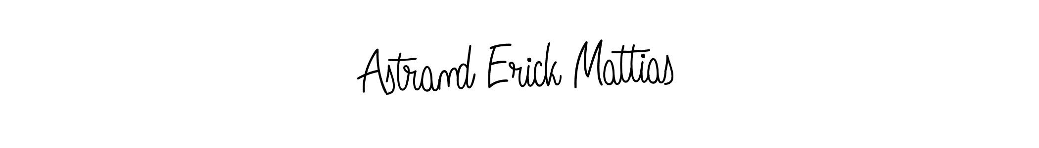 Make a beautiful signature design for name Astrand Erick Mattias. With this signature (Angelique-Rose-font-FFP) style, you can create a handwritten signature for free. Astrand Erick Mattias signature style 5 images and pictures png