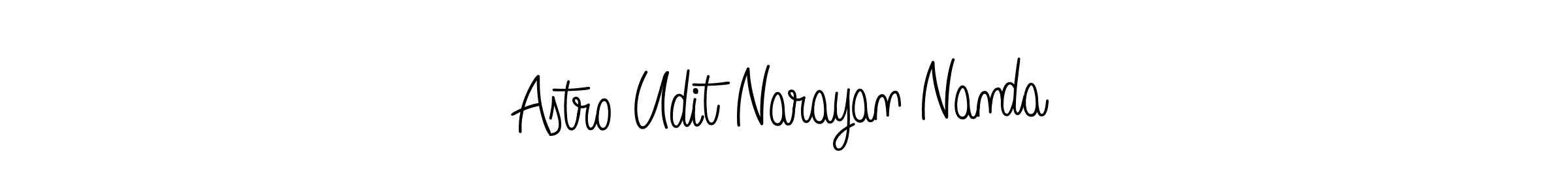 Also we have Astro Udit Narayan Nanda name is the best signature style. Create professional handwritten signature collection using Angelique-Rose-font-FFP autograph style. Astro Udit Narayan Nanda signature style 5 images and pictures png