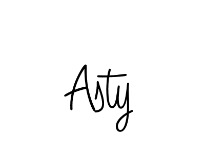 Design your own signature with our free online signature maker. With this signature software, you can create a handwritten (Angelique-Rose-font-FFP) signature for name Asty. Asty signature style 5 images and pictures png