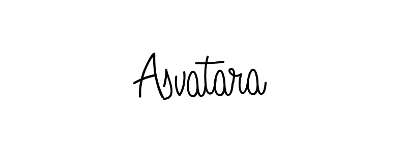 Best and Professional Signature Style for Asvatara. Angelique-Rose-font-FFP Best Signature Style Collection. Asvatara signature style 5 images and pictures png