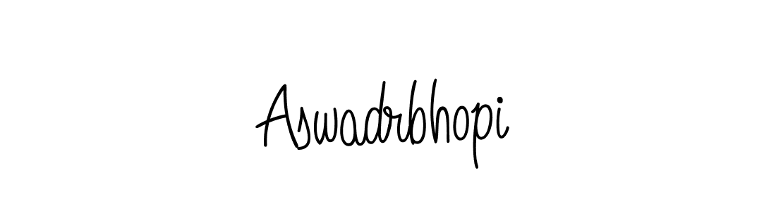 Aswadrbhopi stylish signature style. Best Handwritten Sign (Angelique-Rose-font-FFP) for my name. Handwritten Signature Collection Ideas for my name Aswadrbhopi. Aswadrbhopi signature style 5 images and pictures png