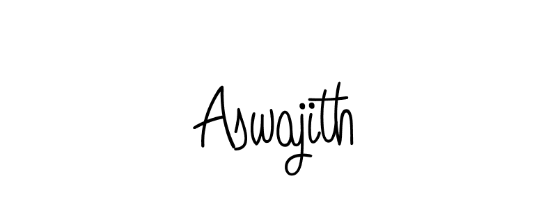 Design your own signature with our free online signature maker. With this signature software, you can create a handwritten (Angelique-Rose-font-FFP) signature for name Aswajith. Aswajith signature style 5 images and pictures png