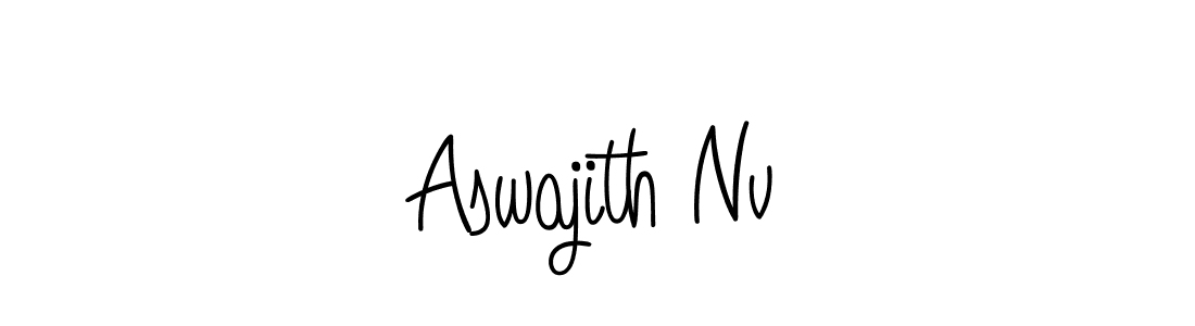Angelique-Rose-font-FFP is a professional signature style that is perfect for those who want to add a touch of class to their signature. It is also a great choice for those who want to make their signature more unique. Get Aswajith Nv name to fancy signature for free. Aswajith Nv signature style 5 images and pictures png