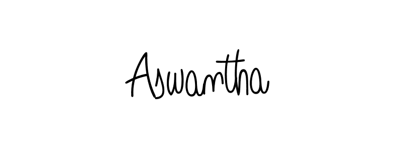 How to make Aswantha name signature. Use Angelique-Rose-font-FFP style for creating short signs online. This is the latest handwritten sign. Aswantha signature style 5 images and pictures png