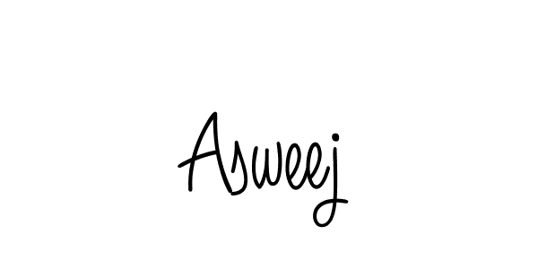 Design your own signature with our free online signature maker. With this signature software, you can create a handwritten (Angelique-Rose-font-FFP) signature for name Asweej. Asweej signature style 5 images and pictures png