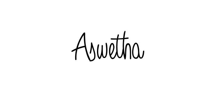 How to make Aswetha signature? Angelique-Rose-font-FFP is a professional autograph style. Create handwritten signature for Aswetha name. Aswetha signature style 5 images and pictures png
