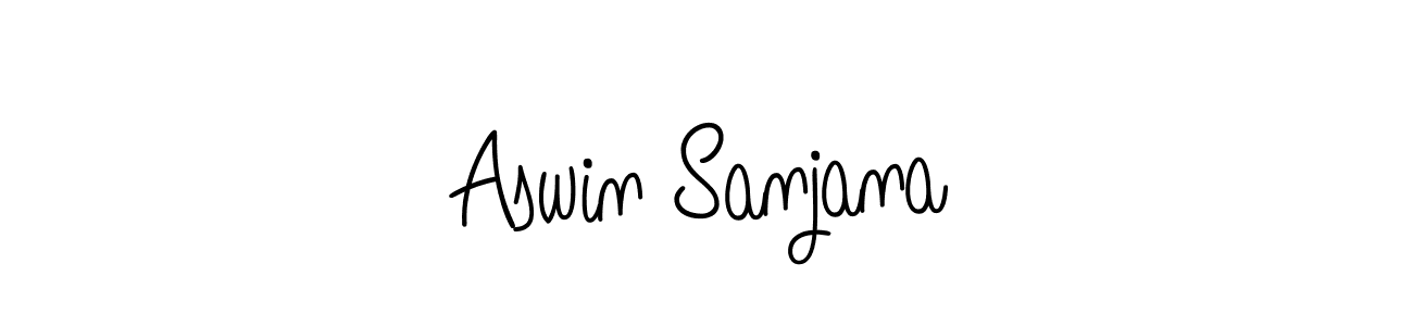 Best and Professional Signature Style for Aswin Sanjana. Angelique-Rose-font-FFP Best Signature Style Collection. Aswin Sanjana signature style 5 images and pictures png