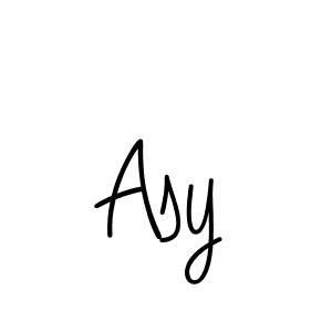 How to make Asy name signature. Use Angelique-Rose-font-FFP style for creating short signs online. This is the latest handwritten sign. Asy signature style 5 images and pictures png