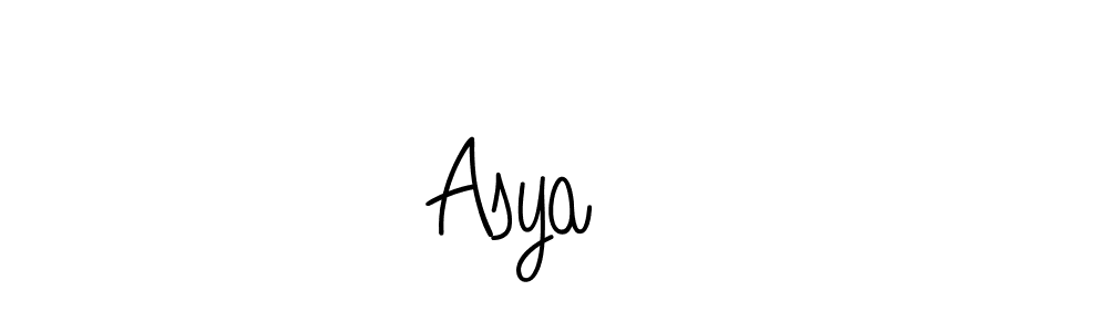 It looks lik you need a new signature style for name Asya❤️. Design unique handwritten (Angelique-Rose-font-FFP) signature with our free signature maker in just a few clicks. Asya❤️ signature style 5 images and pictures png