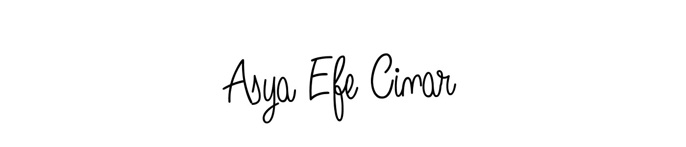 Create a beautiful signature design for name Asya Efe Cinar. With this signature (Angelique-Rose-font-FFP) fonts, you can make a handwritten signature for free. Asya Efe Cinar signature style 5 images and pictures png