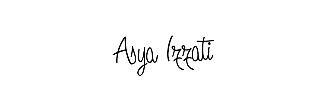 if you are searching for the best signature style for your name Asya Izzati. so please give up your signature search. here we have designed multiple signature styles  using Angelique-Rose-font-FFP. Asya Izzati signature style 5 images and pictures png