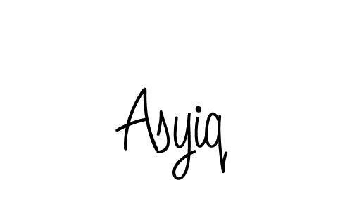 if you are searching for the best signature style for your name Asyiq. so please give up your signature search. here we have designed multiple signature styles  using Angelique-Rose-font-FFP. Asyiq signature style 5 images and pictures png