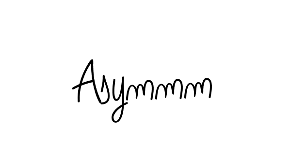 Create a beautiful signature design for name Asymmm. With this signature (Angelique-Rose-font-FFP) fonts, you can make a handwritten signature for free. Asymmm signature style 5 images and pictures png