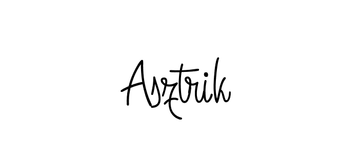 Create a beautiful signature design for name Asztrik. With this signature (Angelique-Rose-font-FFP) fonts, you can make a handwritten signature for free. Asztrik signature style 5 images and pictures png